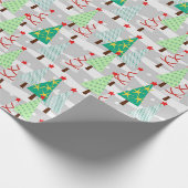 Dekoriertes Baumwrapping Papier Geschenkpapier (Ecke)