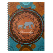 Dekoriertes Elephant-Notebook Notizblock (Vorderseite)