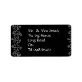 Dekoriertes Etikett Adressaufkleber (Vorne)