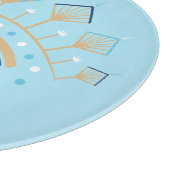 Dekoriertes griechisches Eye Türkisches Schutzsymb Schneidebrett (Ecke)