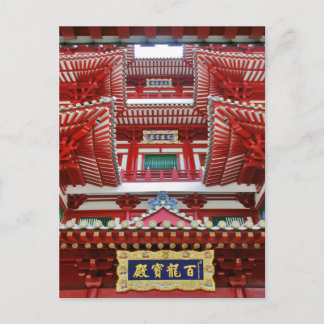 Dekoriertes Haus in Chinatown Postkarte