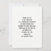 Dekoriertes indisches Verziertes Elefantendesign Einladung (Rückseite)