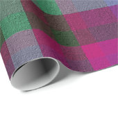Dekoriertes Karo Geschenkpapier (Rolleneckpunkt)