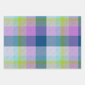 Dekoriertes Karomuster Geschenkpapier Set (Vorderseite 2)