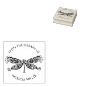 Dekoriertes Libellenbuch aus der Bibliothek von Gummistempel (Stempel)