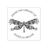 Dekoriertes Libellenbuch aus der Bibliothek von Gummistempel (Prägung)