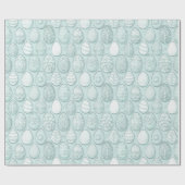 Dekoriertes Ostereier Muster Mint ID1096 Geschenkpapier (Flach)