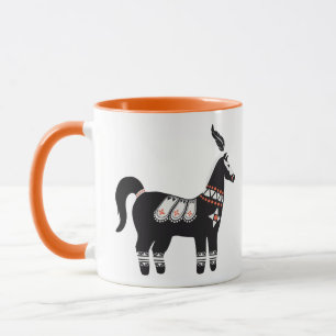 Dekoriertes Pferd Tasse