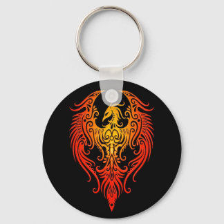 Dekoriertes Tribal Phoenix Schlüsselanhänger