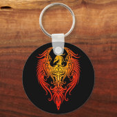 Dekoriertes Tribal Phoenix Schlüsselanhänger (Vorderseite)