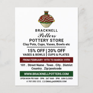 Dekorjug, Keramik-Store, Potter-Werbung Flyer