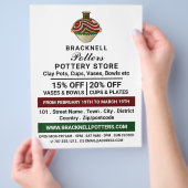 Dekorjug, Keramik-Store, Potter-Werbung Flyer (Hand)