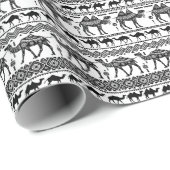 DekorKamele Nahtloses Muster Geschenkpapier (Rolleneckpunkt)