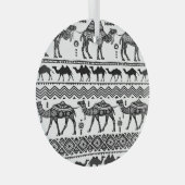DekorKamele Nahtloses Muster Ornament Aus Glas (Vorderseite Rechts)
