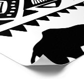 DekorKamele Nahtloses Muster Poster (Ecke)
