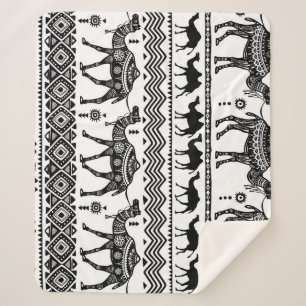 DekorKamele Nahtloses Muster Sherpadecke