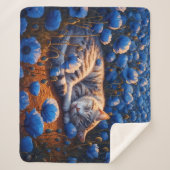 Dekorkatze Traumtierfeld Blume schön Sherpadecke (Vorderseite)