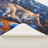 Dekorkatze Traumtierfeld Blume schön Sherpadecke (3/4)