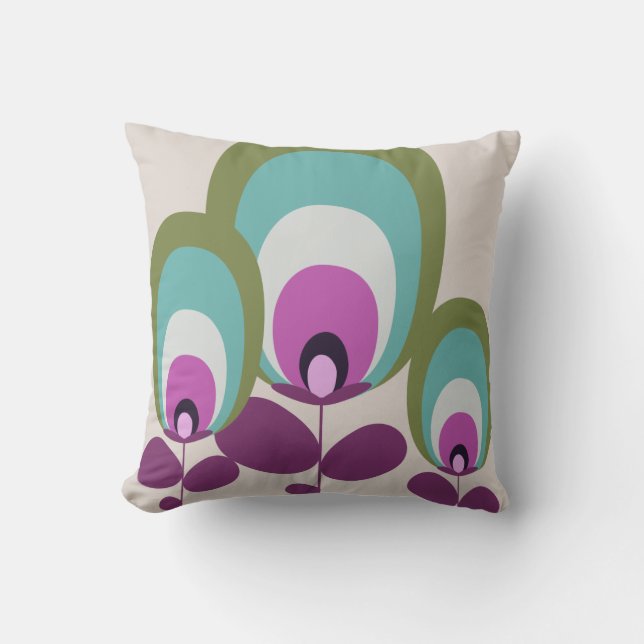 Dekorkissen aus Mod der Mitte des Jahrhunderts Kissen (Vorderseite)