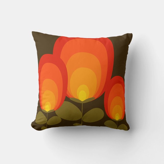 Dekorkissen aus Mod der Mitte des Jahrhunderts Kissen (Vorderseite)