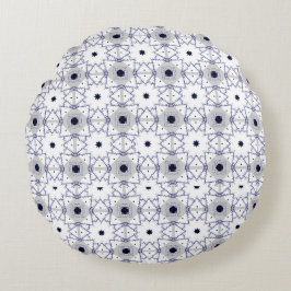 Dekorkissen mit geometrischem Muster Rundes Kissen