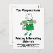 Dekormaterialien oder Dekorationsartikel Postkarte (Vorne/Hinten)