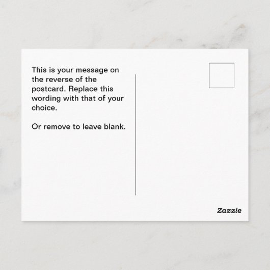 Dekormaterialien oder Dekorationsartikel Postkarte (Rückseite)