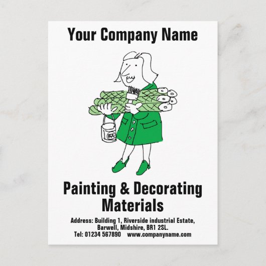 Dekormaterialien oder Dekorationsartikel Postkarte (Vorderseite)