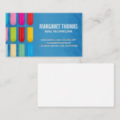 Dekornägel | Beauty Pedicure Visitenkarte (Vorne/Hinten)