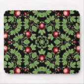 Dekoroter Passionflower Mousepad (Vorne)