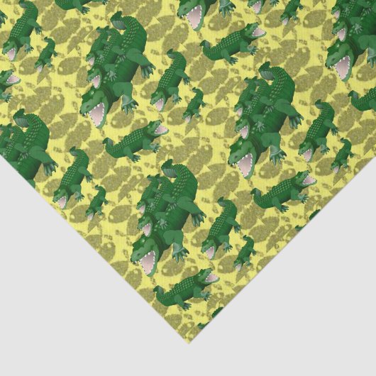 Dekorpapier Alligatoren Seidenpapier (Ausschnitt)
