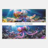 Dekorpapier-Decoupage Meerwelt Oktopus-Schubladen Geschenkpapier Set (Vorderseite)