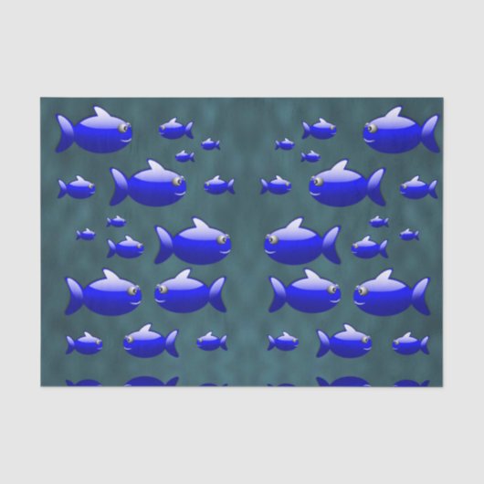 Dekorpapier Fisch Seidenpapier (Vorderseite)