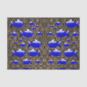 Dekorpapier Fisch Seidenpapier