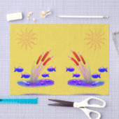 Dekorpapier Fisch Seidenpapier (Handwerk)