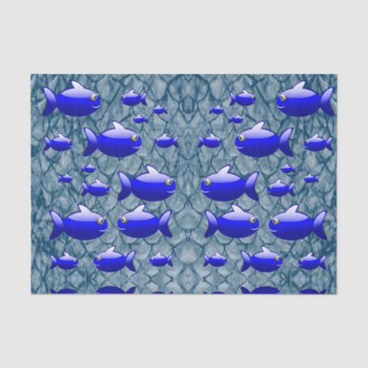 Dekorpapier Fisch Seidenpapier (Vorderseite)