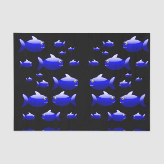 Dekorpapier Fisch Seidenpapier (Vorderseite)