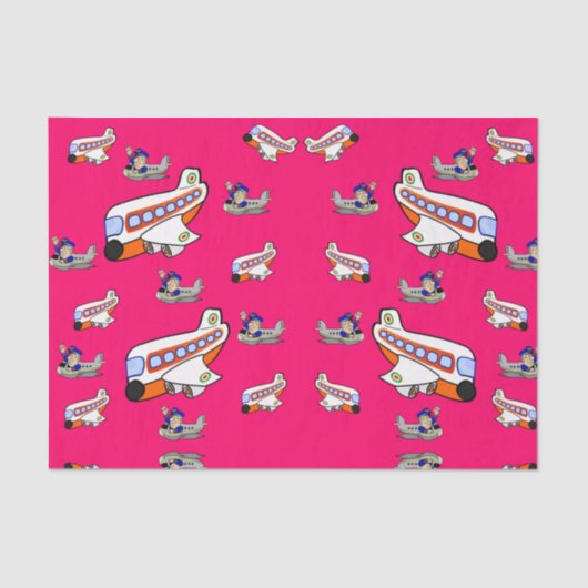 Dekorpapier-Flugzeuge Seidenpapier (Vorderseite)