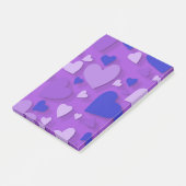 Dekorpapier Herz 9 Post-it Klebezettel (angewinkelt)