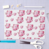 Dekorpapier Rosa Schweine Seidenpapier (Handwerk)