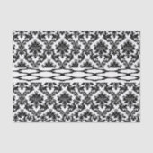 Dekorpapier Schwarz-weiß Seidenpapier (Vorderseite)