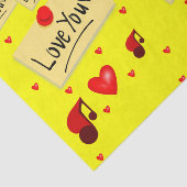 Dekorpapier-Valentine Küsse Seidenpapier (Ausschnitt)