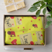 Dekorpapier-Valentine Küsse Seidenpapier (Geschenk)