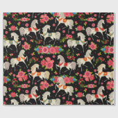 Dekorpferde Geschenkpapier (Flach)