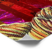 Dekorplakat der weißen Kaninchenwand Poster (Ecke)