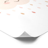 Dekorplakat für neutrales Happy Cloud Kinderzimmer Poster (Ecke)