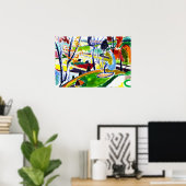 Dekorplatten Abstrakt Art Poster (Heimbüro)