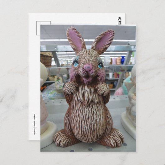 Dekorrabbit Postkarte (Vorne/Hinten)