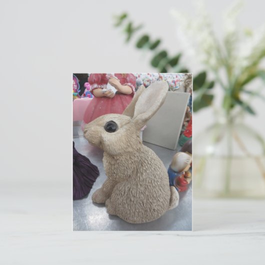 Dekorrabbit Postkarte (Stehend Vorderseite)