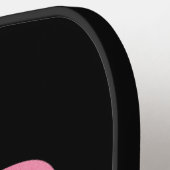 Dekorrosa Monogramm B mit rosa Blume Pickleball Schläger (Linke Seite)